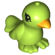 Lego pták, ptáček, limetková (6107993, 6038017)